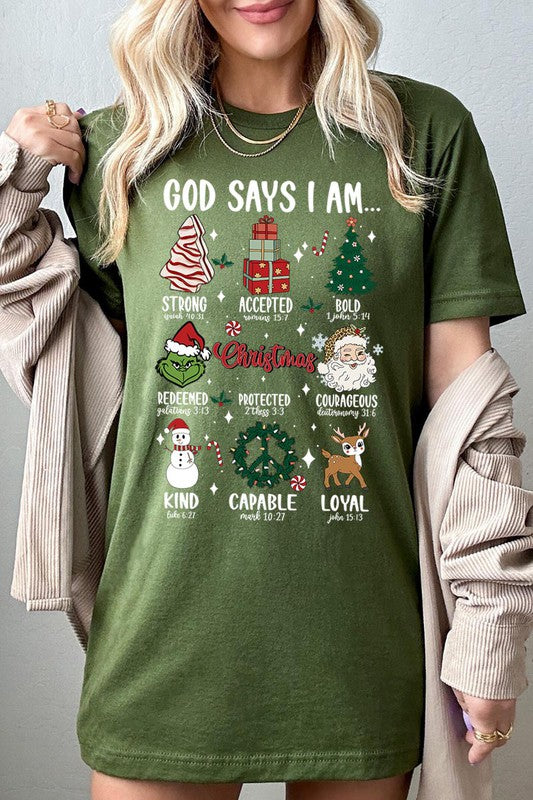 GOD SAYS I AM, UNISEX SHORT SLEEVE