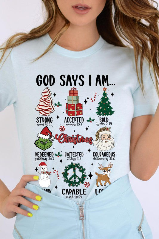 GOD SAYS I AM, UNISEX SHORT SLEEVE