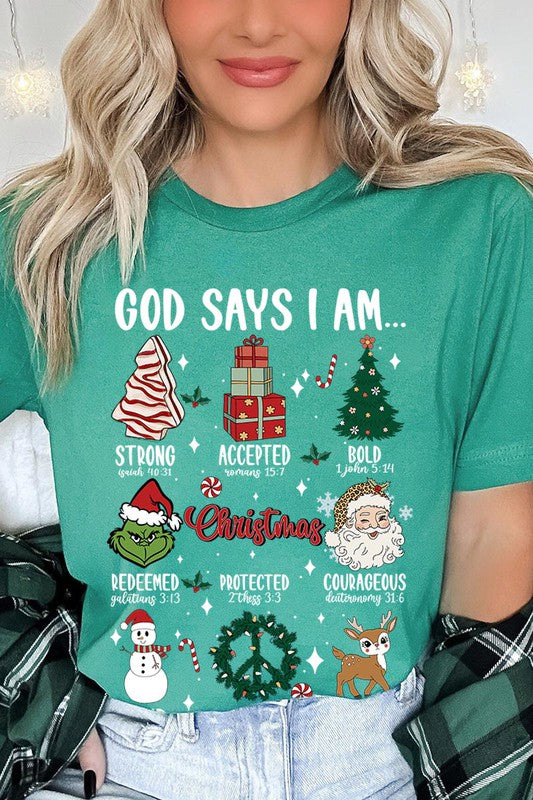 GOD SAYS I AM, UNISEX SHORT SLEEVE