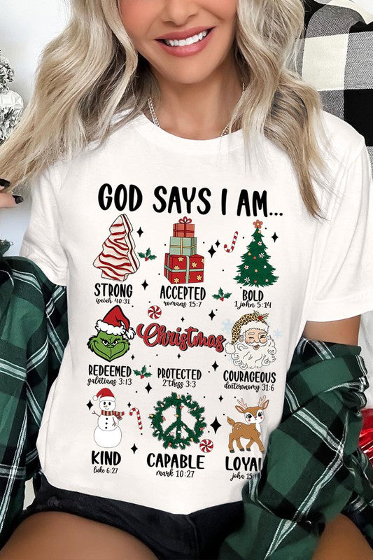 GOD SAYS I AM, UNISEX SHORT SLEEVE