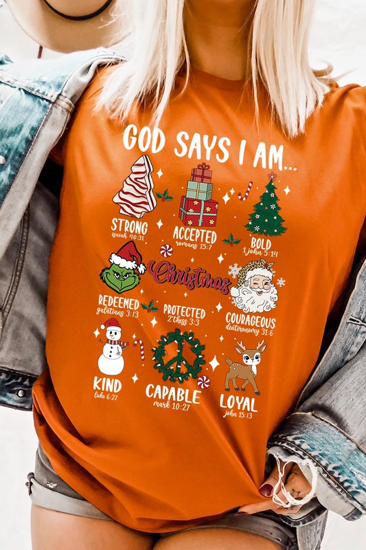 GOD SAYS I AM, UNISEX SHORT SLEEVE