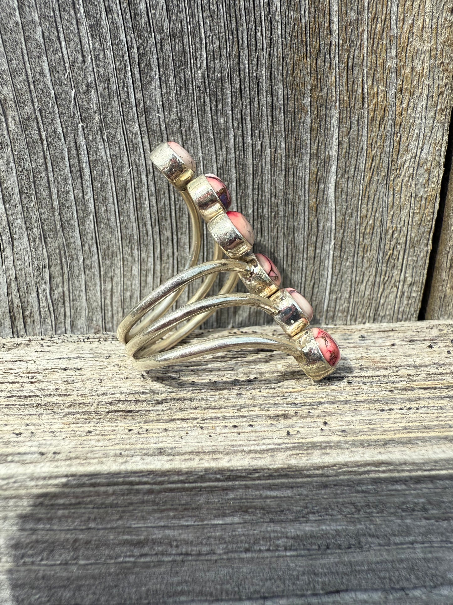 Rose Dahlia Spiral Sterling Silver 925 Women's Ring