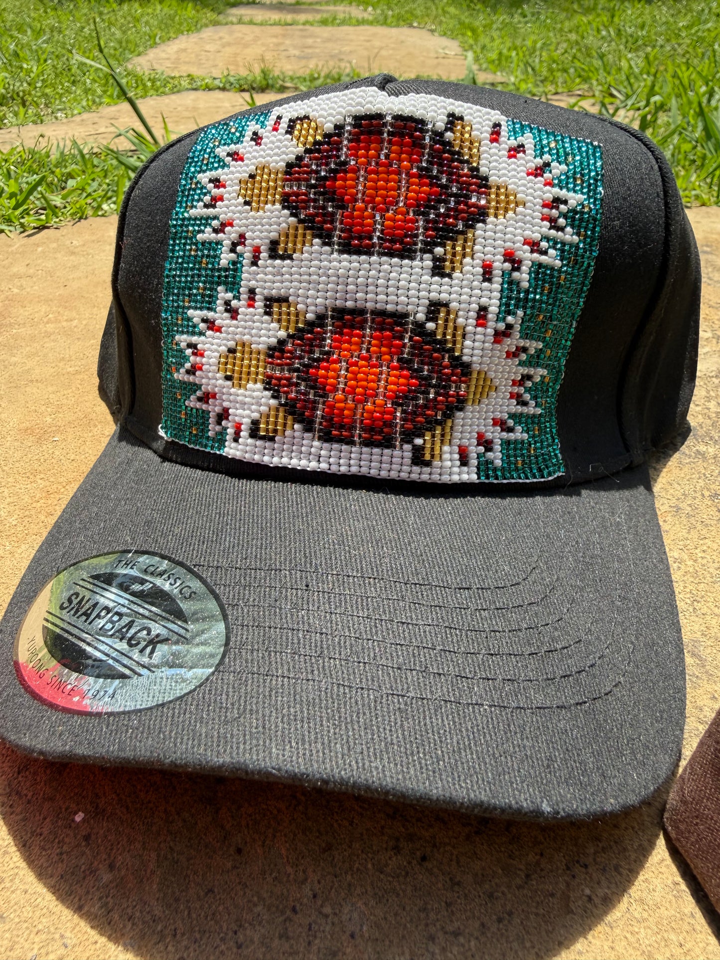 Native Beadwork Snapback Hat by Indio
