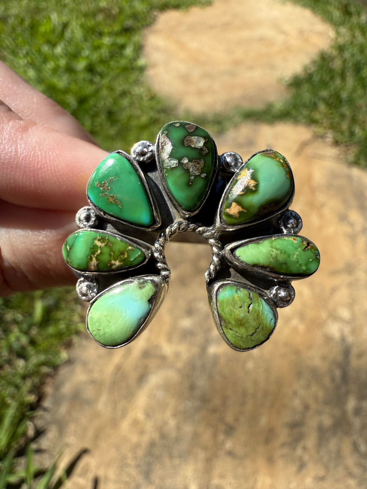 Sonoran Gold Naja Sterling Silver Adjustable Ring