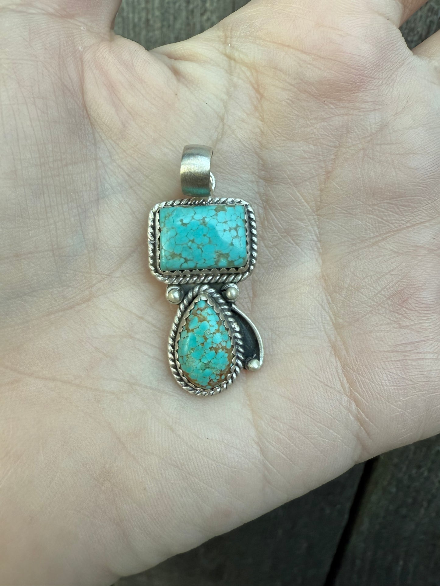 Mine 8 Turquoise Sterling Silver 926 Pendant