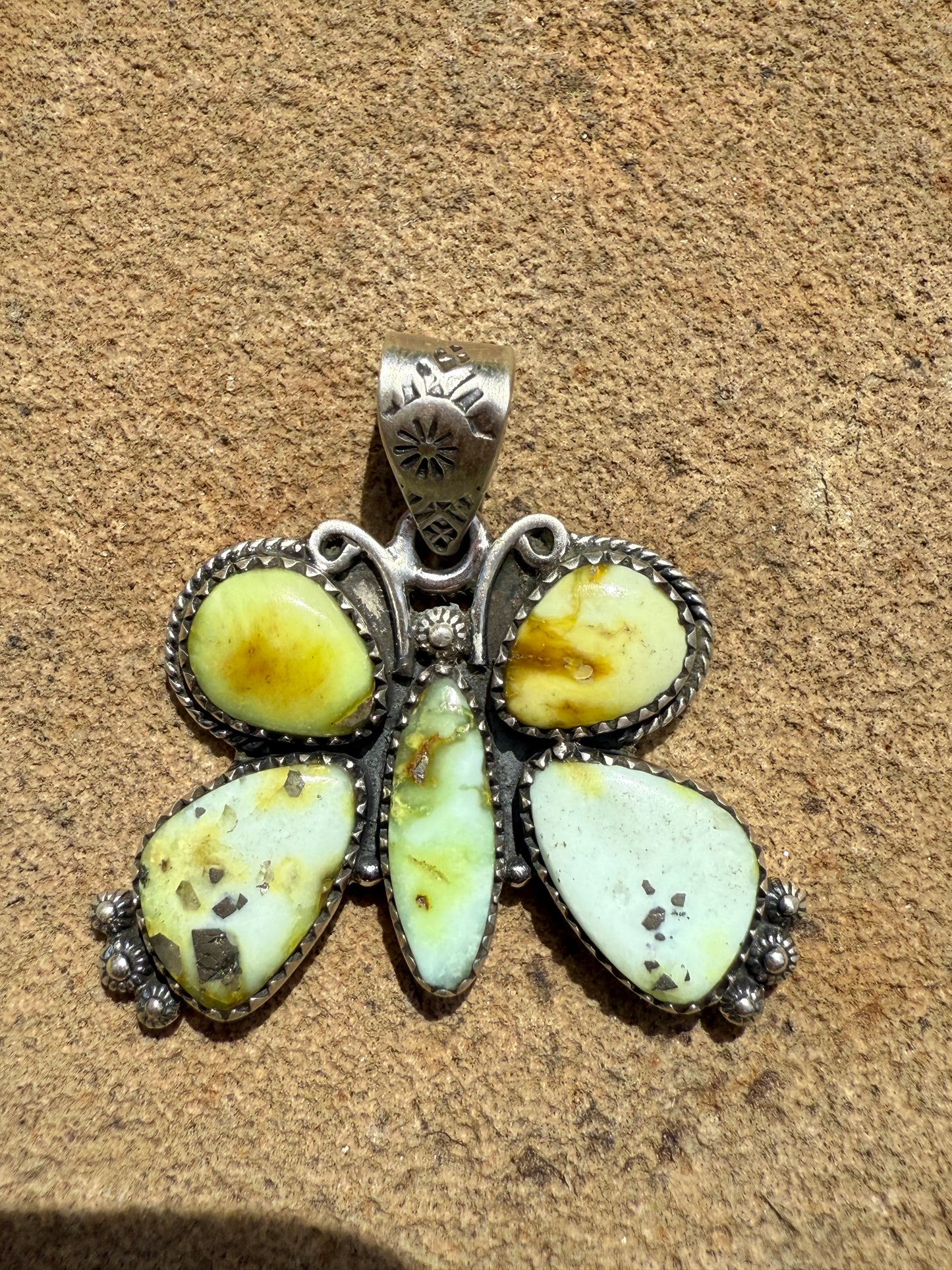 Palomino Butterfly Sterling Silver Pendant