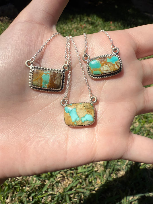 Royston Ribbon Bar Sterling Silver Necklace