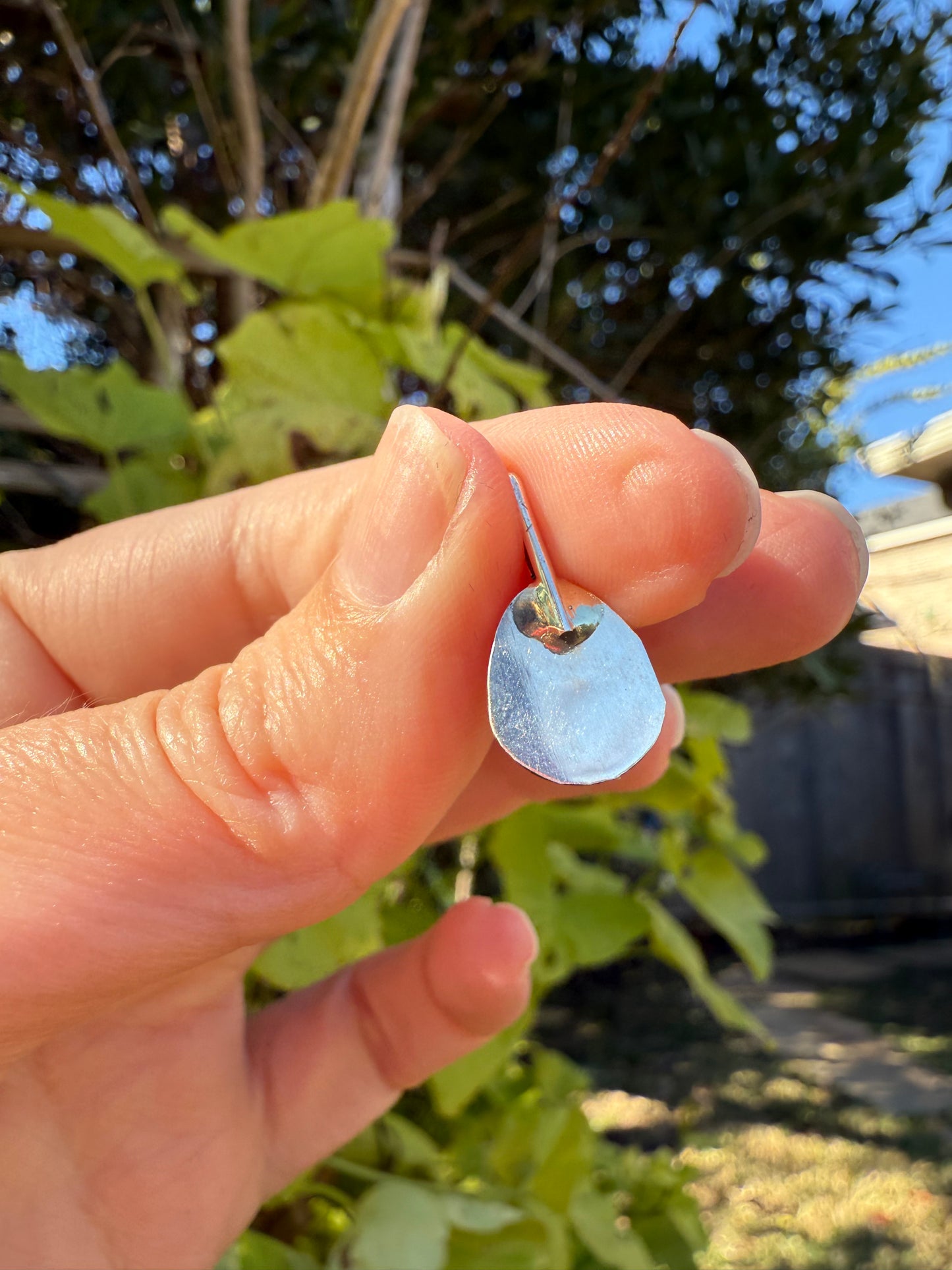 Navajo Bear Paw Turquoise Sterling Silver 925 Pendant