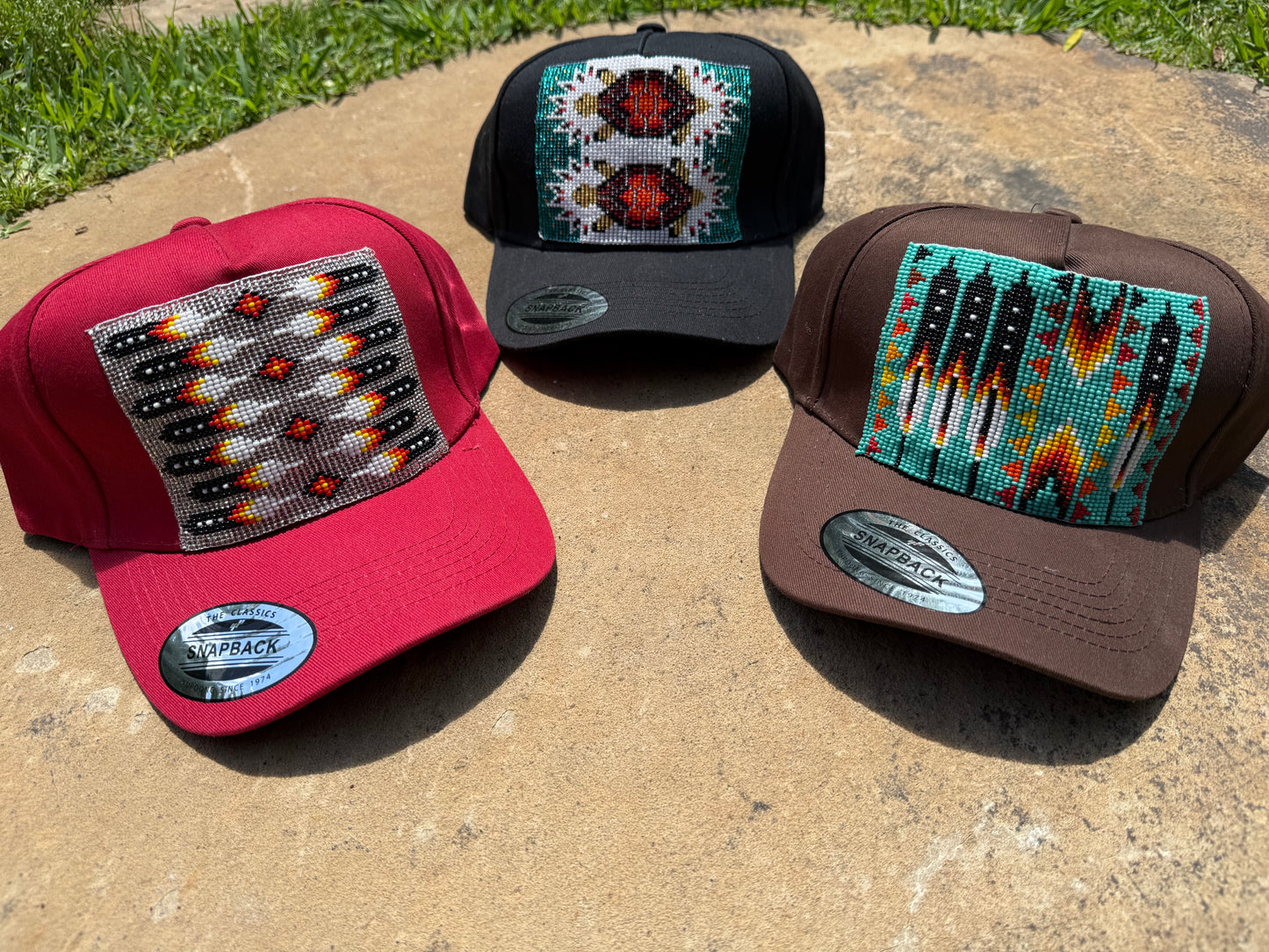 Native Beadwork Snapback Hat by Indio