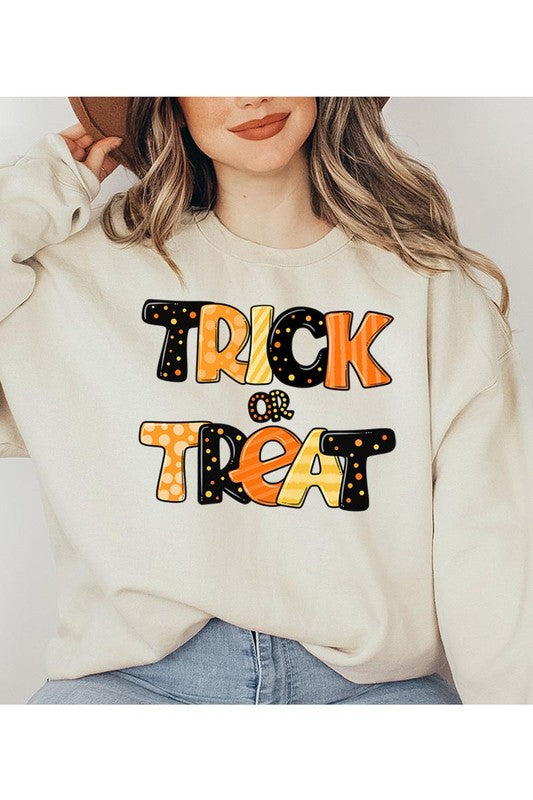 TRICK OR TREAT FLEECE SWEATSHIRT