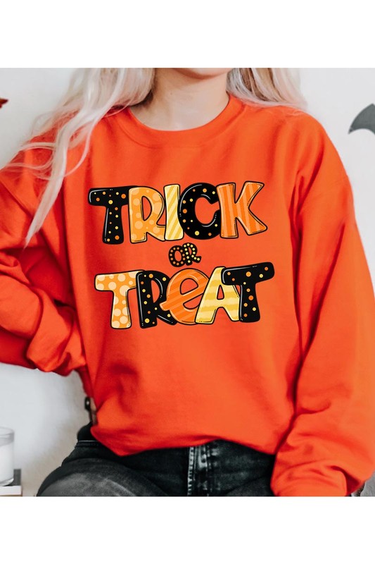 TRICK OR TREAT FLEECE SWEATSHIRT