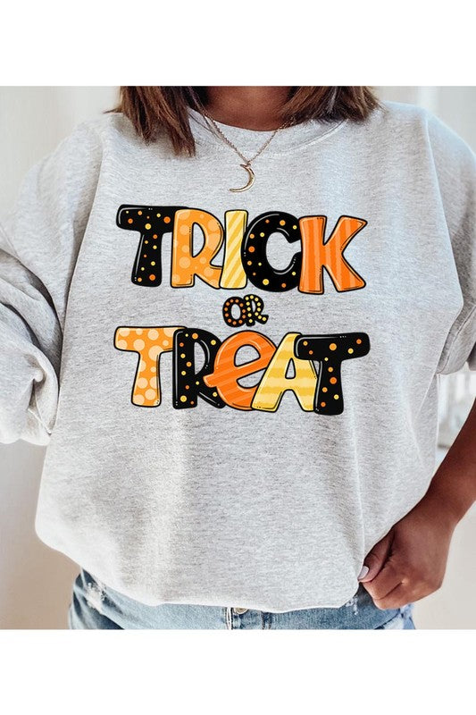 TRICK OR TREAT FLEECE SWEATSHIRT