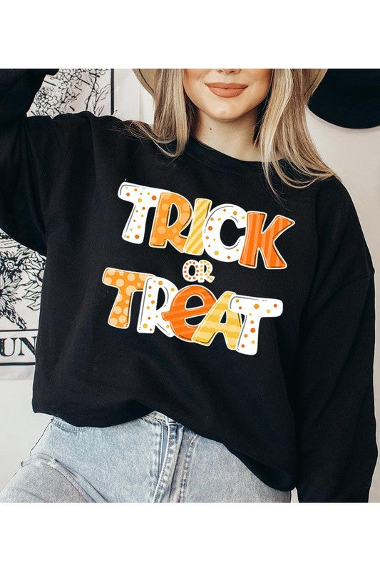 TRICK OR TREAT FLEECE SWEATSHIRT