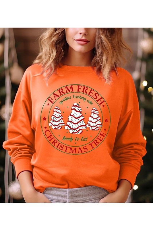 FARM FRESH CHRISTMAS TREE UNISEX FLEECE SWEATSHIRT