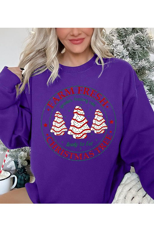 FARM FRESH CHRISTMAS TREE UNISEX FLEECE SWEATSHIRT