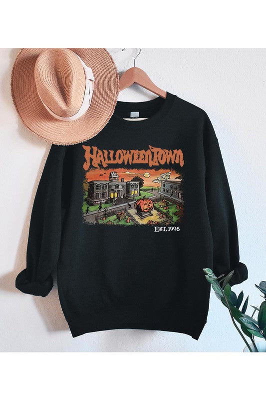 HALLOWEEN TOWN 1998 FLEECE SWEATSHIRT