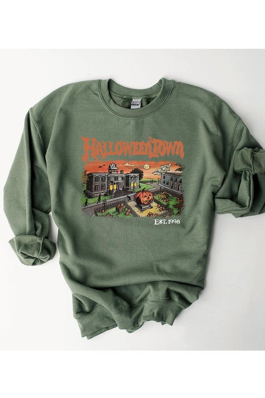 HALLOWEEN TOWN 1998 FLEECE SWEATSHIRT