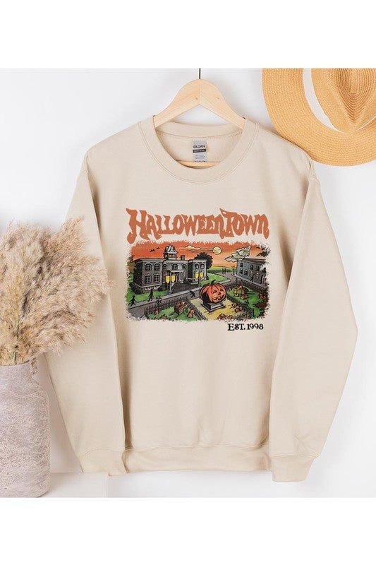 HALLOWEEN TOWN 1998 FLEECE SWEATSHIRT