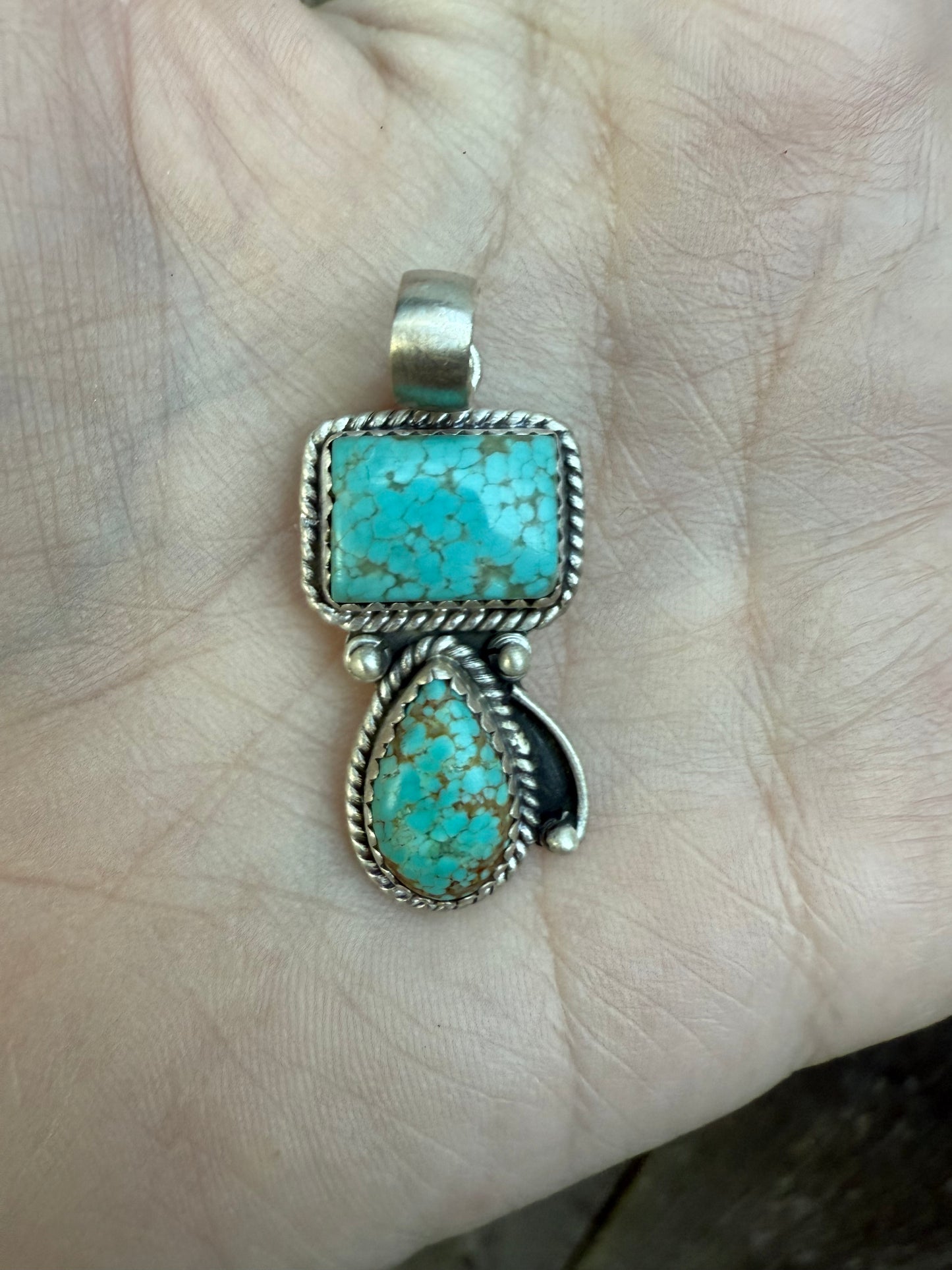 Mine 8 Turquoise Sterling Silver 926 Pendant