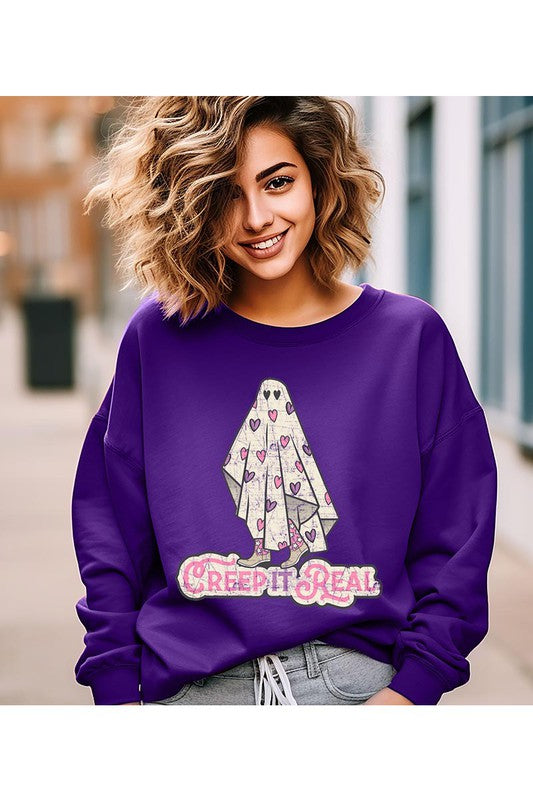 CREEP IT REAL UNISEX FLEECE SWEATSHIRT