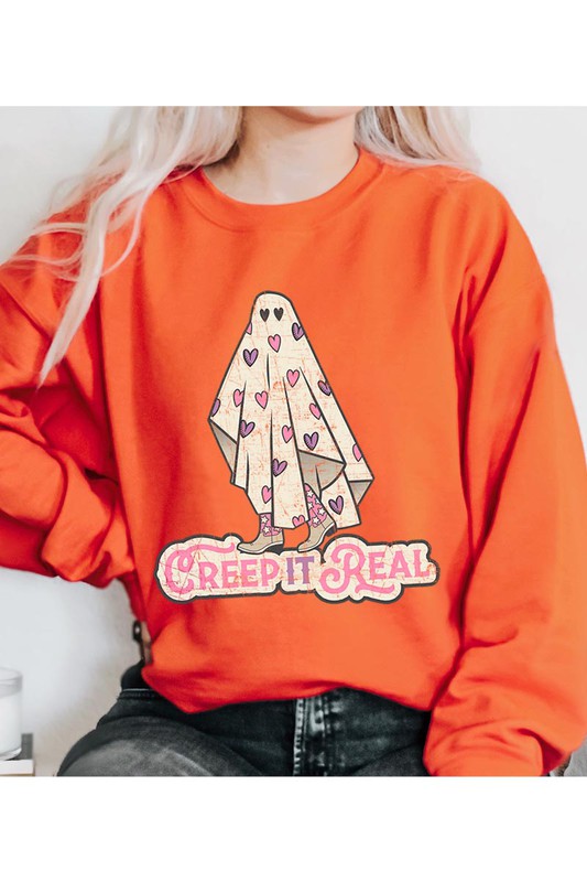 CREEP IT REAL UNISEX FLEECE SWEATSHIRT