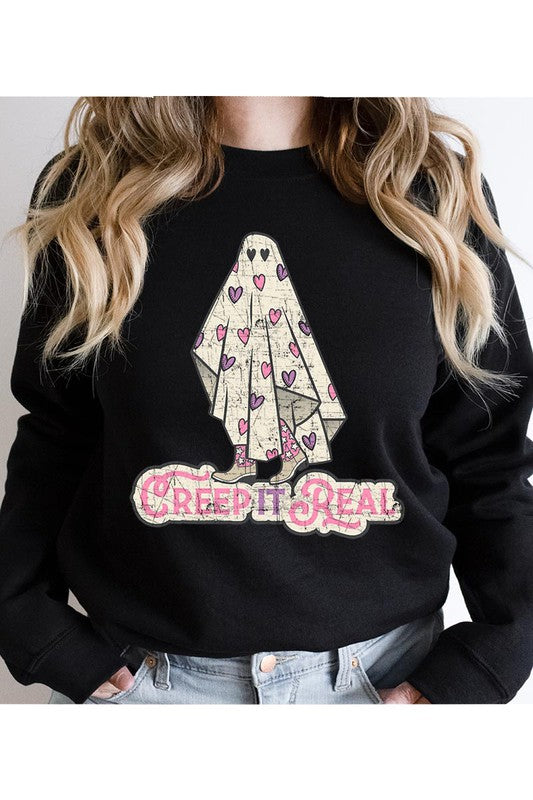 CREEP IT REAL UNISEX FLEECE SWEATSHIRT