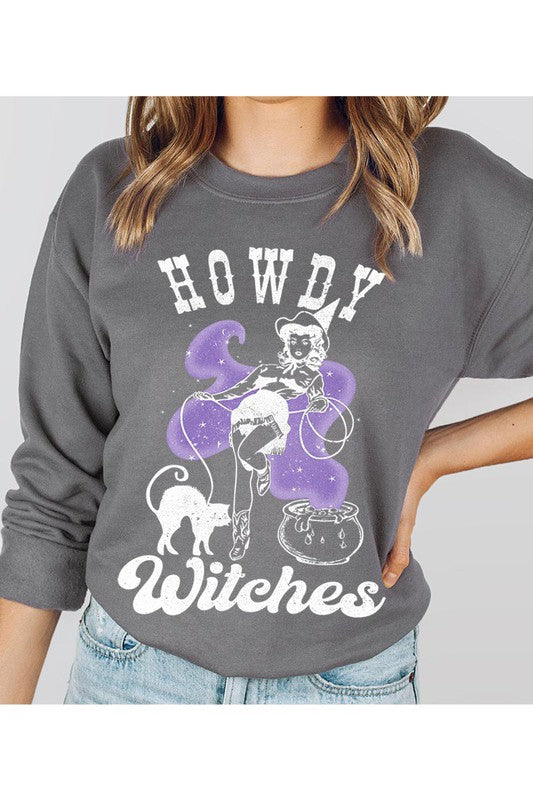 HOWDY WITCHES UNISEX FLEECE SWEATSHIRT