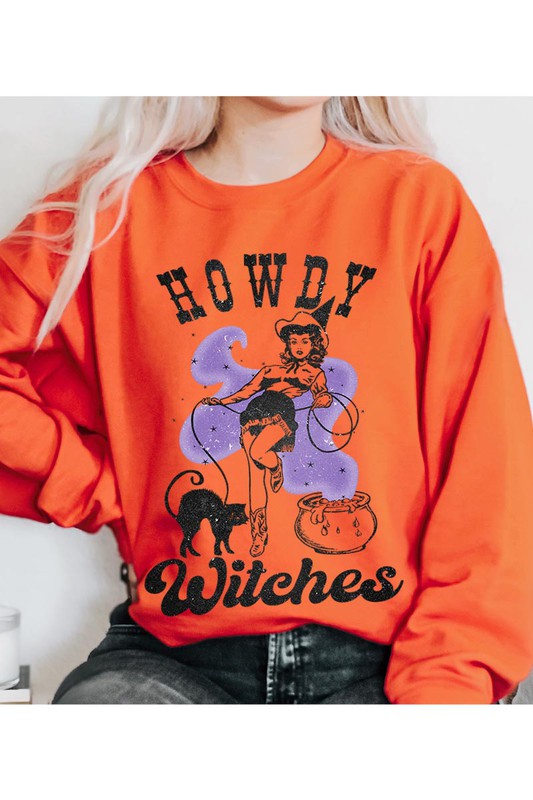 HOWDY WITCHES UNISEX FLEECE SWEATSHIRT