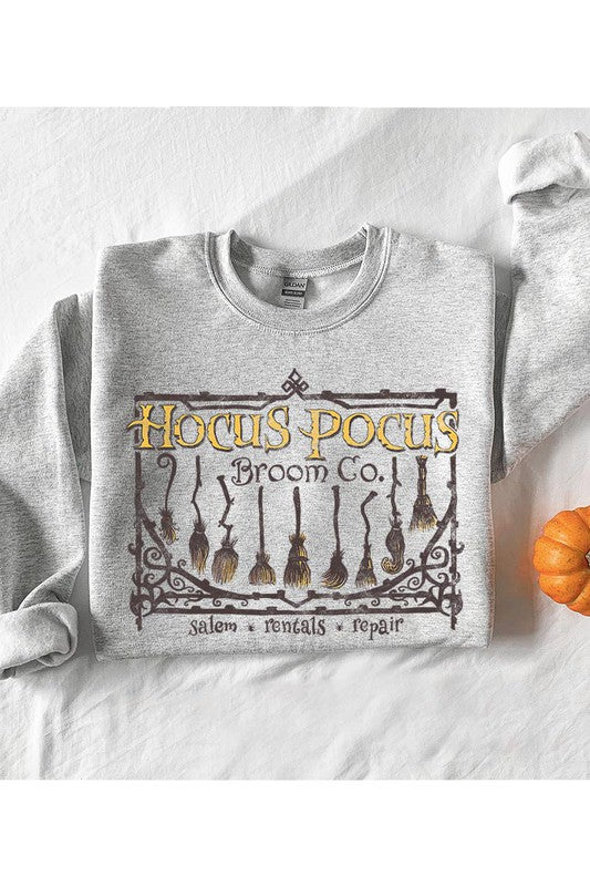 HOCUS POCUS BROOM CO FLEECE SWEATSHIRT