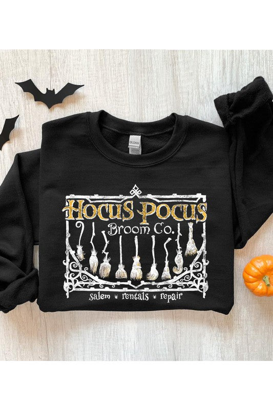 HOCUS POCUS BROOM CO FLEECE SWEATSHIRT