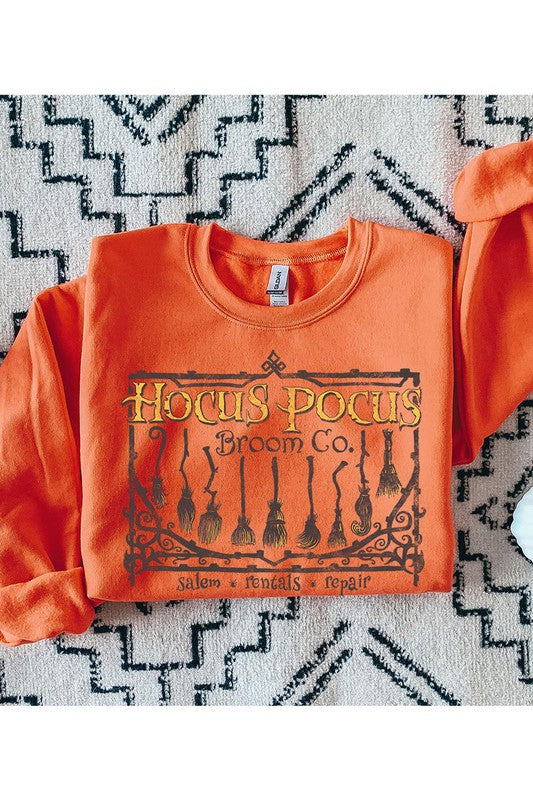 HOCUS POCUS BROOM CO FLEECE SWEATSHIRT