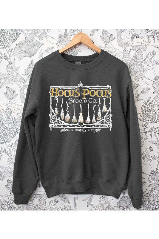 HOCUS POCUS BROOM CO FLEECE SWEATSHIRT