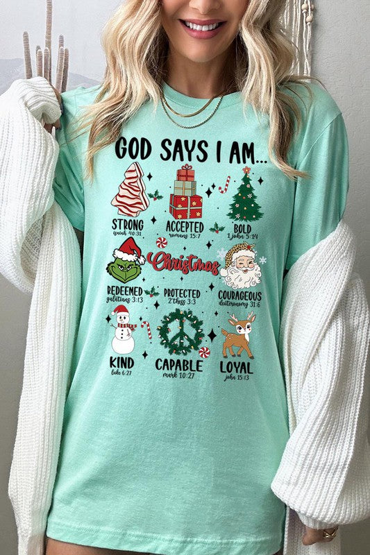 GOD SAYS I AM, UNISEX SHORT SLEEVE