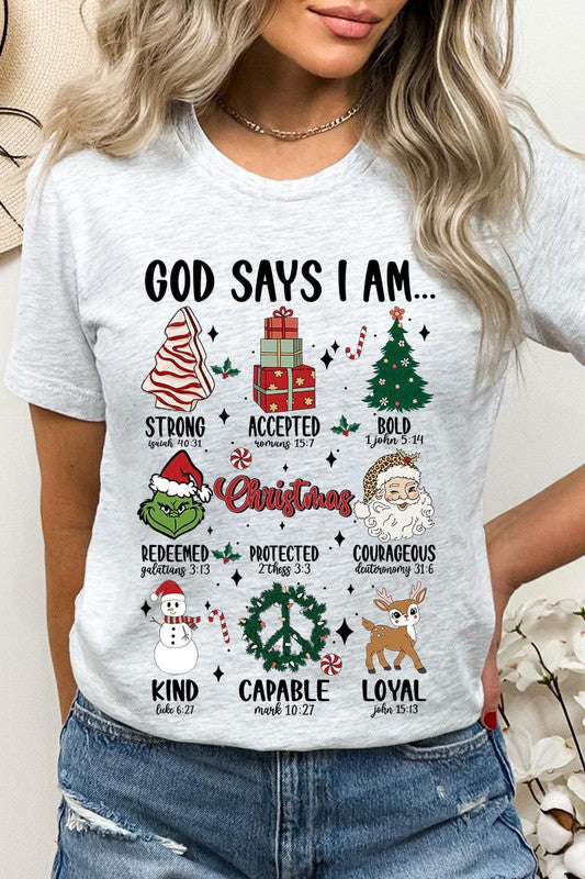 GOD SAYS I AM, UNISEX SHORT SLEEVE