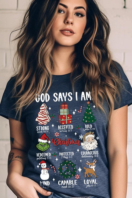 GOD SAYS I AM, UNISEX SHORT SLEEVE