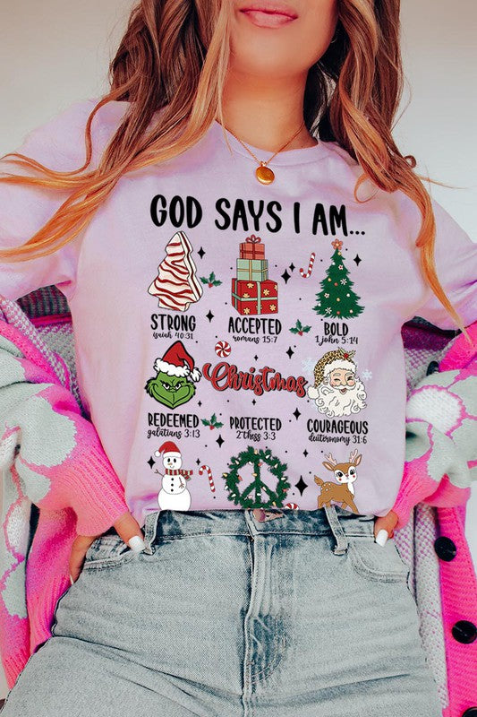 GOD SAYS I AM, UNISEX SHORT SLEEVE