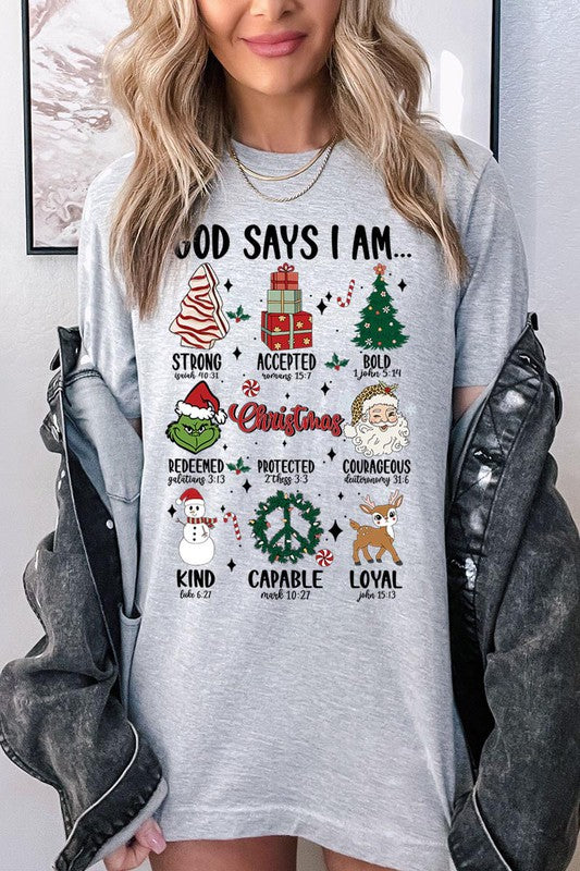 GOD SAYS I AM, UNISEX SHORT SLEEVE