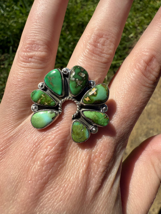 Sonoran Gold Naja Sterling Silver Adjustable Ring