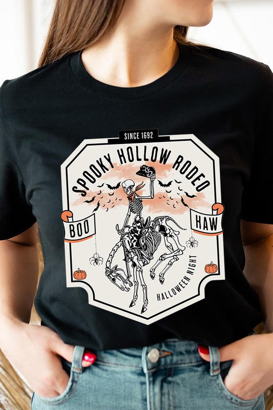 SPOOKY HALLOWEEN RODEO UNISEX SHORT SLEEVE