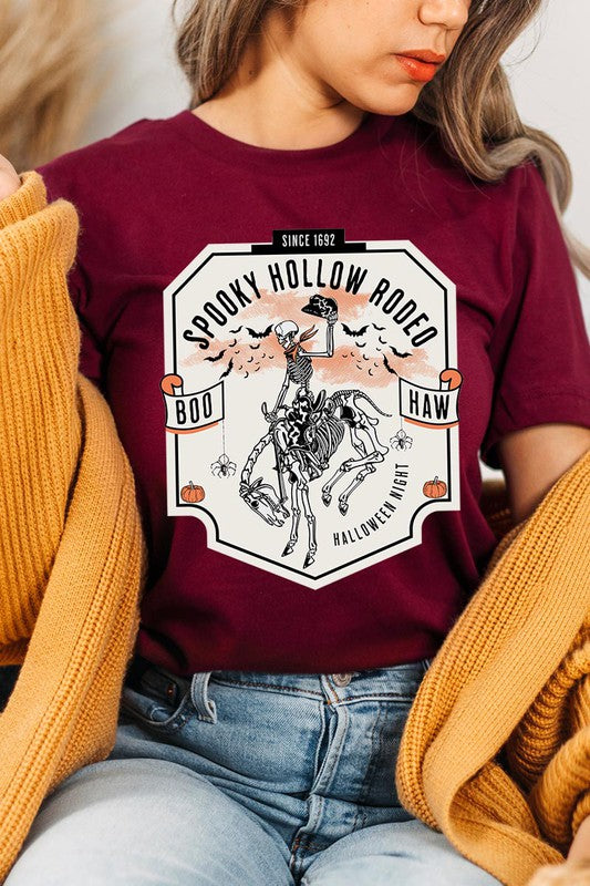 SPOOKY HALLOWEEN RODEO UNISEX SHORT SLEEVE