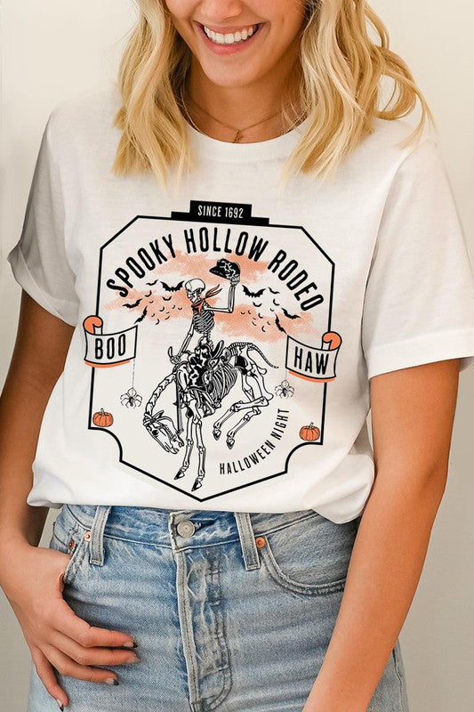 SPOOKY HALLOWEEN RODEO UNISEX SHORT SLEEVE