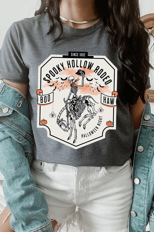 SPOOKY HALLOWEEN RODEO UNISEX SHORT SLEEVE