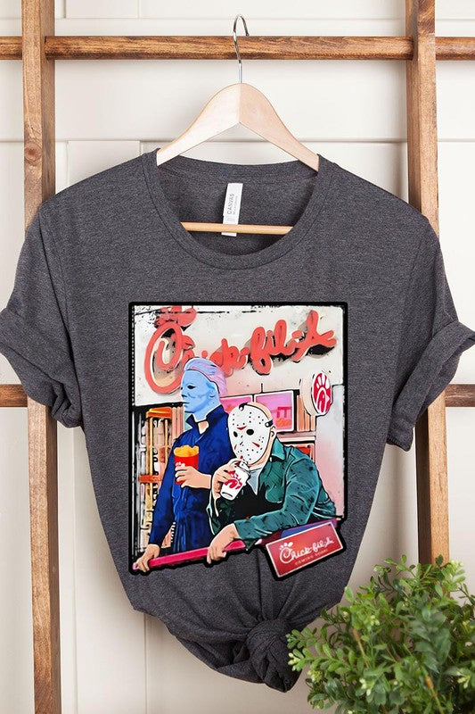 THE PLUG JASON AND MICHAEL MYERS UNISEX SHORT SLEEVE