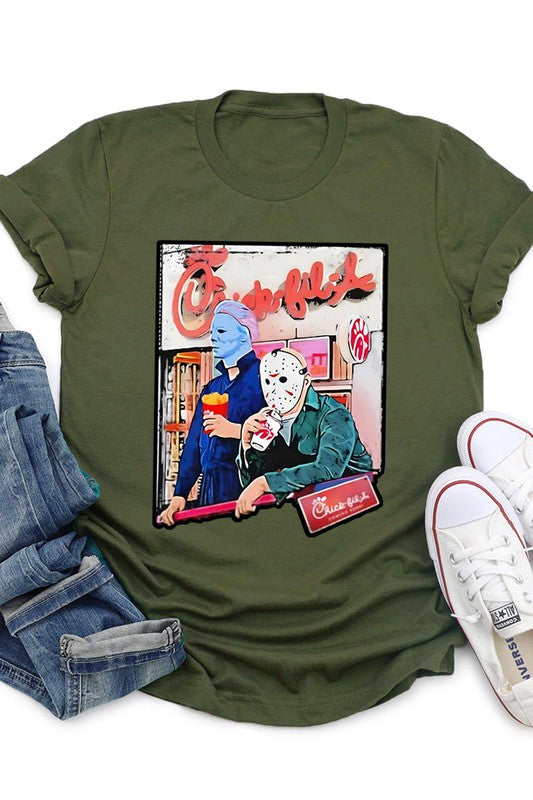 THE PLUG JASON AND MICHAEL MYERS UNISEX SHORT SLEEVE