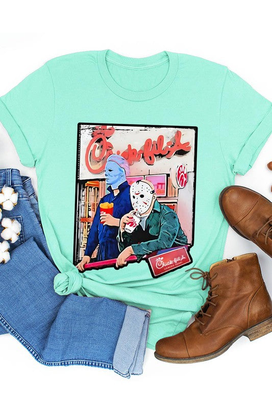 THE PLUG JASON AND MICHAEL MYERS UNISEX SHORT SLEEVE