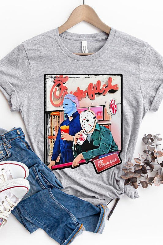 THE PLUG JASON AND MICHAEL MYERS UNISEX SHORT SLEEVE