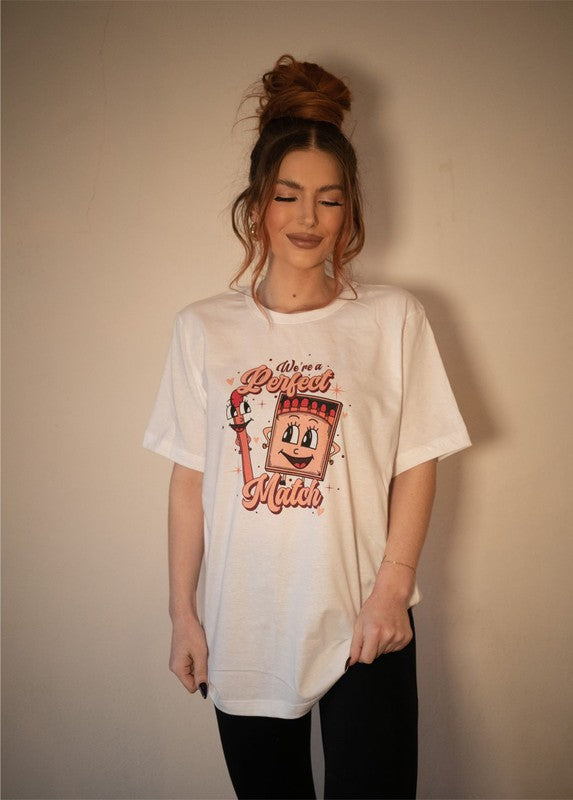 Valentine The Perfect Match Graphic Tee