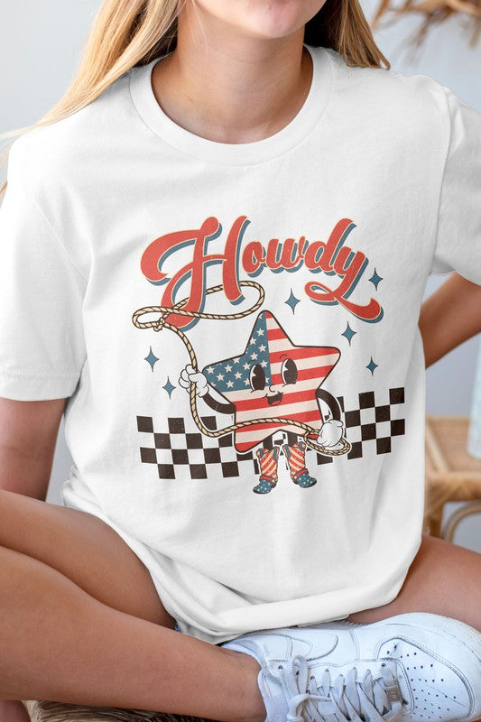 Howdy America, 4th of July Graphic Tee