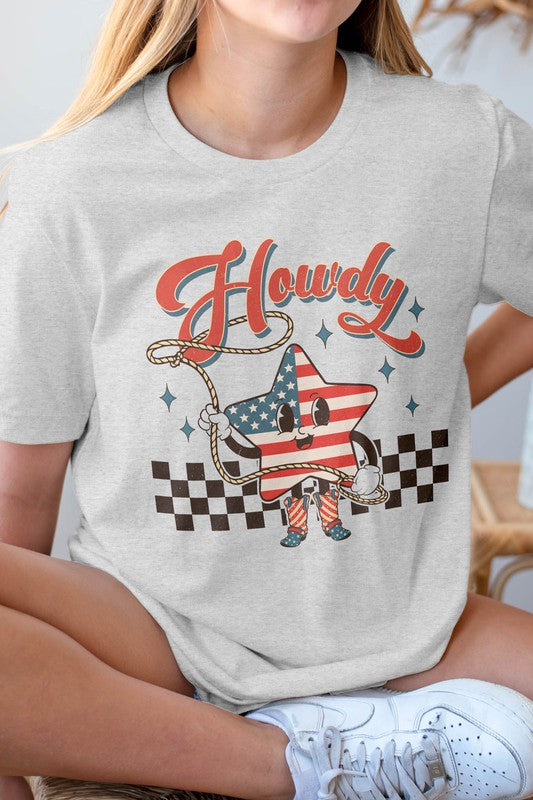 Howdy America, 4th of July Graphic Tee