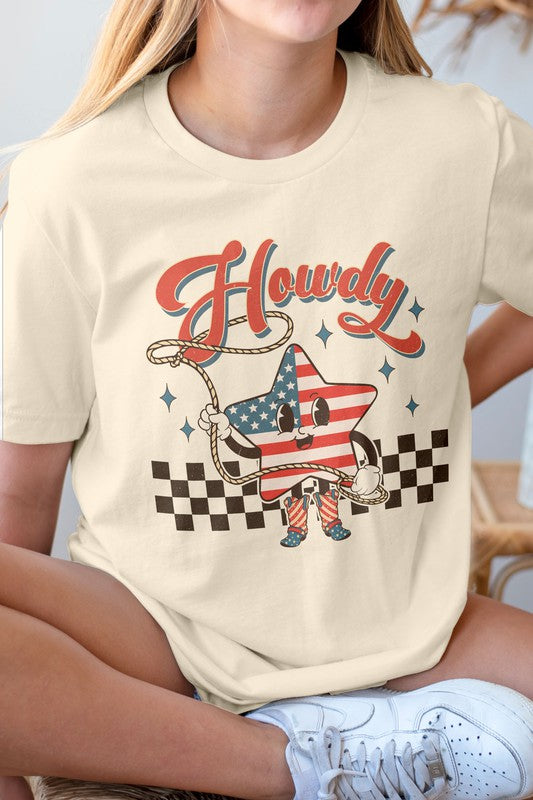 Howdy America, 4th of July Graphic Tee